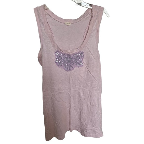 J. Crew Women's Small Purple Tank Top Whimsigoth Fairy Small Bling‎ Sequined - Picture 1 of 6